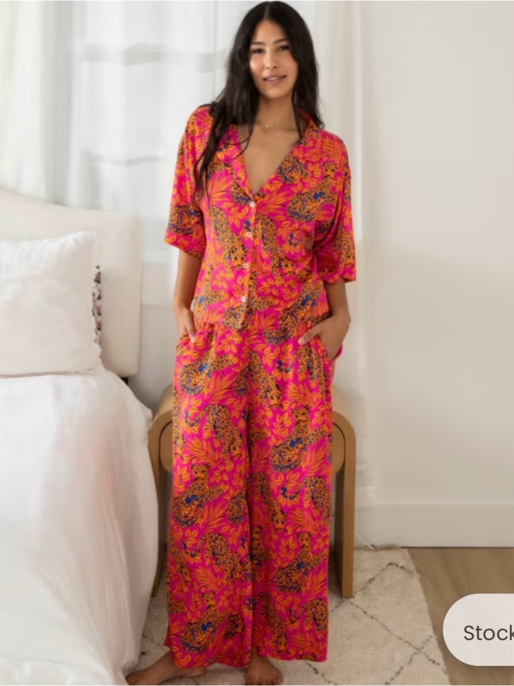 Printfresh City Cat - Petite XL Eco Satin Wildest Dreams Set - Bright Fuchsia